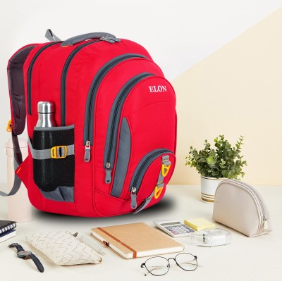 Elon Laptop Backpack durable Heavy Duty 5th to 10th Class [RED ] 45 L) 45 L Laptop Backpack(Blue)