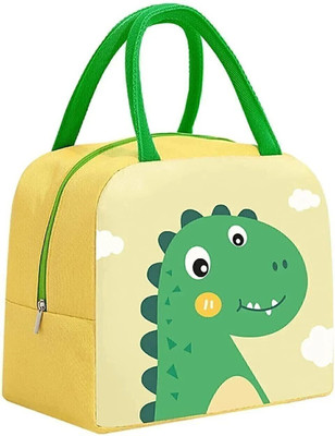 Flywind Insulated Reusable Small Lunch Bag Tote Bag for Women Printed Lunch Bag Lunch Bag(Yellow, 5 L)