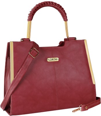 LOREM HB14-BG-FZ Shoulder Bag(Maroon, 6.8 L)