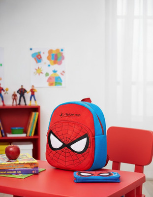 Dhruv Global Trade Spiderman Bag Pack for Kids School Bag(Multicolor, 2 L)
