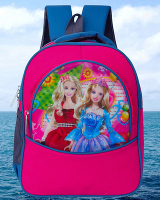 Wild Look 15x12 PreSchool 31cm Nursery LKG UKG Only Girls School Bag Pink Light Blue,28L Waterproof School Bag(Purple, 28 L)
