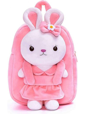 HappyChild Toddler Plush Bag Kids Bag for 2 to 5 year Child School Bag(Pink, 10 L)
