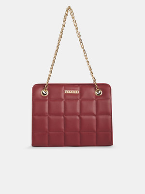 Caprese Zaha Tote Medium Cherry Red Bag for Women Shoulder Bag(Red, 7.337 L)
