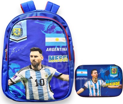 Urban Festivities Football Art School Backpack 2nd to 5th Class School Bag For Boy Casual Backpack Waterproof School Bag(Blue, 25 L)