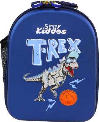 smily kiddos Eva Pre School Bag T-rex Backpack(Blue, 6 L)