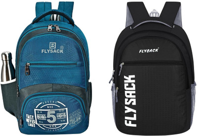 FLYSACK NS-FS008_Blue & FS036_BLACK Laptop Bag(Blue, Black)