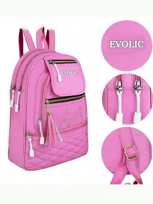 EVOLIC Collection Trending Fashionable Fancy Trending for women Backpack(Pink, 15 L)