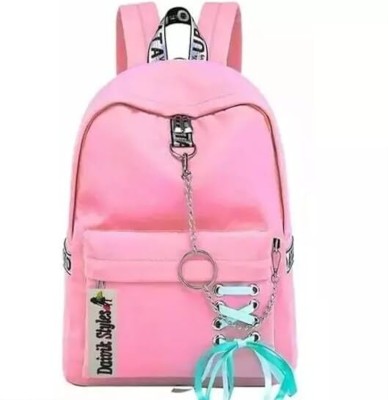 Rico BAG_PINK_CHAIN_002 Waterproof Backpack(Pink, 20 L)