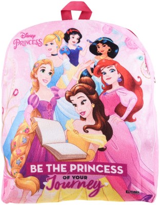 DISNEY Princess School Bag for Kids|2 Compartments School Bag|Pink School Bag(Pink, 8 L)