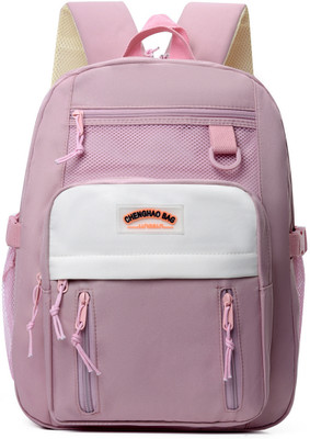 Tinytot SB208_02 CHENGHAO School Collage Travel Casual Backpack Waterproof School Bag(Pink, 20 L)