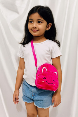 Minmin Small 10 L Backpack Soft School Bag For Kids For Small Kids Gift Sling Too Backpack(Pink, 10 L)