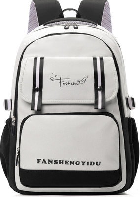 Tinytot SB198_01 Fashion School Collage Travel Casual Backpack Waterproof School Bag(Black, 26 L)