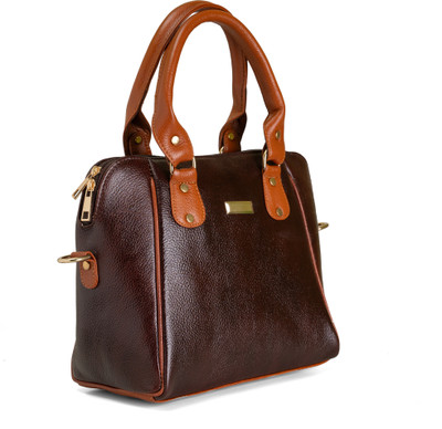 Greenhide Green Hide Valisha Leather Ladies Bag Shoulder Bag(Brown, Green, 6.6 L)