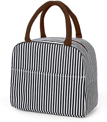 Flywind Polyester Lunch Bags for Office Women, Men, Kids Insulated Travel Box Lunch Bag(Black, 5 L)