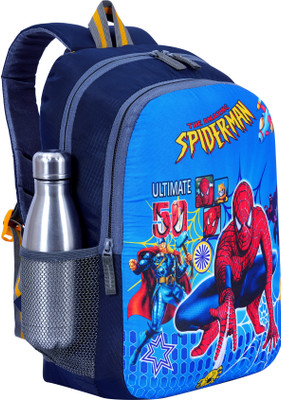alico SPIDERMAN 25 Liter For Nursery LKG/UKG/1st Waterproof School Bag Waterproof School Bag(Blue, 25 L)