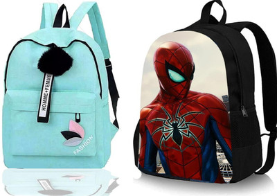 Plama B_FSHN_@@ GRN_1 PC & SPIDER-04_@@_1PC_xy Backpack(Green, Black, 30 L)