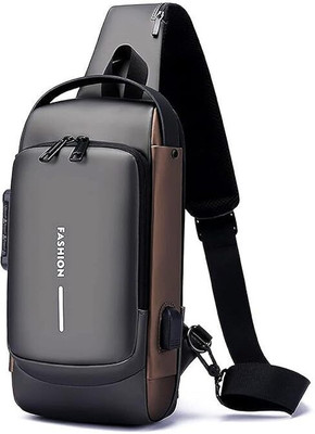 KESHAV USB CHEST BAG 1 L Backpack(Multicolor)