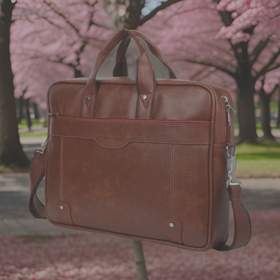 house of common Men & Women Tan Messenger Bag