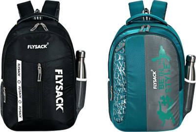 FLYSACK NS-FS011_BLACK & FS013_BLUE Laptop Bag(Black, Blue)