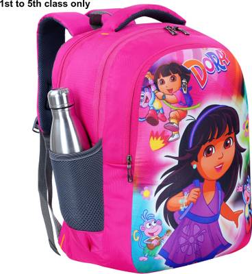 Banon Dora 47cm For 1st/2nd/3rd/4th & 5th class Lightweight school Bag Boys/Girls Waterproof Laptop Sleeve/Cover