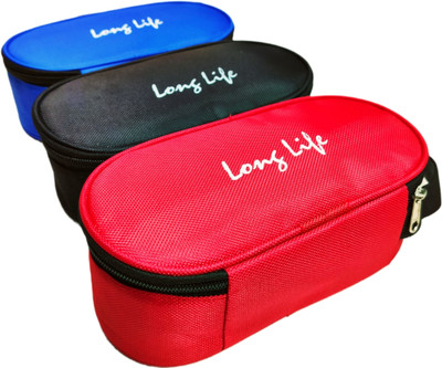 Blue dino Set of 3 Lunch Bag Cover,Reusable Tiffin Cover Bag,Food Storage Bag Waterproof Lunch Bag(Black, Blue, Red, 2.5 L)