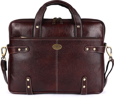 Knewish Laptop bag Messenger Bag(Brown, 40 L)