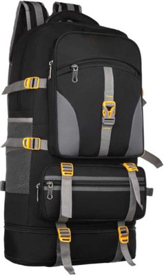 STYLATO Travel Backpack for Sport Camping Hiking Trekking Bag Rucksack - 60 L (Black) Waterproof Backpack(Black, 60 L)