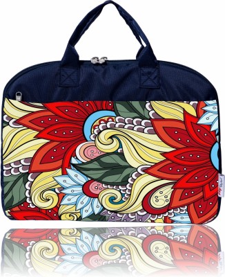 MY FAV Multi Floral Printed Office Laptop Sleev Bag Waterproof Messenger Bag(Multicolor, 15.6 inch)