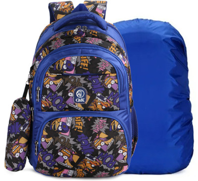 Chris & Kate Trendy Waterproof School Bag(Blue, 35 L)