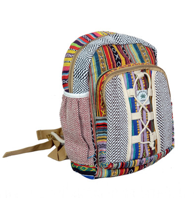 AC Aquarius creation New Pure Himalayan Hemp Bagpack Backpack(Multicolor, 40 inch)