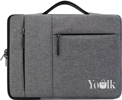 YOULK BAGS LAPTOP SLEEVE FOR HP,Dell,Macbook,Lenovo,Asus Bag With Back Strap Waterproof Laptop Sleeve/Cover(Grey, 15 inch)