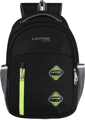 Lappee Trendy Tourister School & College backpack for boys& Girls For 9th To12th Class Waterproof School Bag(Black, 39 L)