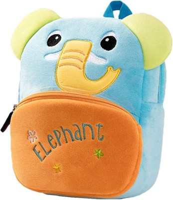 HappyChild Toddler School Bag Plush Bag Kids Bag for 2 to 5 year Child School Bag(Brown, Yellow, Blue, Green, 10 L)