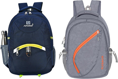 FLYSACK NS-FS009_Navy Blue & FS029_GREY Laptop Bag(Blue, Grey)