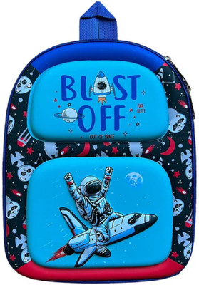 Trending Needs 3D Hard Shell Astronaut Bag for Kids // Space Theme Preschool Shoulder Bag Waterproof School Bag(Blue, 6 L)