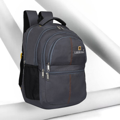 Liker Travel Luggage Large 55 L Laptop Backpack Spacy unisex Bag for college & office latest Backpack Waterproof Backpack(Grey, 55 L)