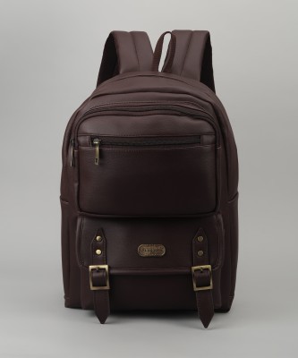 Pramadda Pure Luxury Trendy Tourister Vegan leather laptop Backpack For Men Travel, office, college. 24.7 L Backpack(Black)