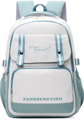 Tinytot SB198_04 Fashion School Collage Travel Casual Backpack Waterproof School Bag(Light Green, 26 L)