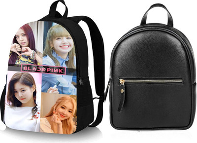 Shishtha B_DGTL-025_@@@_1PC & backpack leather look black_22_xy Laptop Bag(Black, Black)