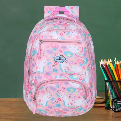 Martucci School Bag/Tuition Bag/College Backpack/Class 3rd - 10th Std & Age 7 to 15 yrs Waterproof School Bag(Pink, 30 L)