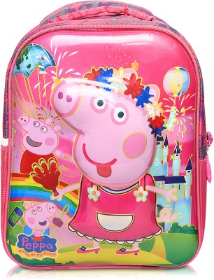 Stylbase Pink peppa Pig Kids school bag Waterproof School Bag(Pink, 25 L)