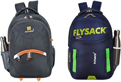 FLYSACK NS-FS009_Grey & FS012_NAVY BLUE Laptop Bag(Grey, Blue)