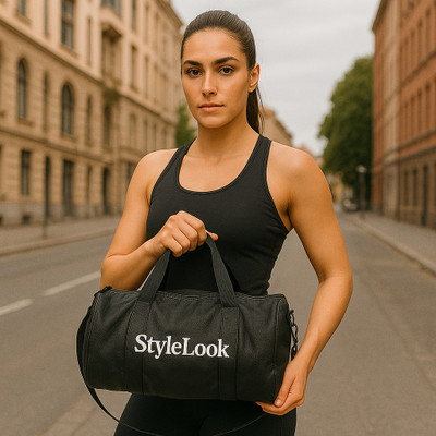 Mophonics Style Look 25L Gym Duffel Bag | Waterproof Faux Leather Travel & Fitness Bag Gym Duffel Bag