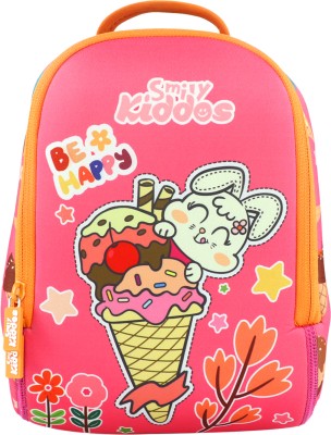smily kiddos Preschool Waterproof Backpack(Pink, 6 L)