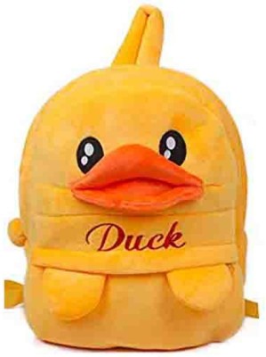 DISU Enterprises DISU DUCK Plush Backpack For Small Kids Nursery Bag (Age 2 To 6 Years) School Bag(Yellow, 12 L)