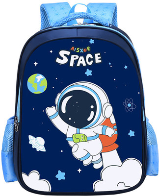 SYGA Kids Backpack, Rocket Astronaut Design Suitable for Elementary School Student Waterproof School Bag(Blue, 5 L)