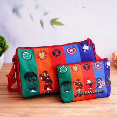 GB Avenger theme Premium Duffle Bag and Pouch Sling bag Waterproof Shoulder Bag(Multicolor, 14 inch)