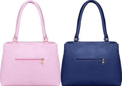 Reprox Women Pink, Blue Shoulder Bag(Pack of: 2)