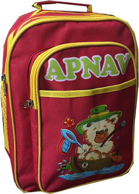 Apnav KSB6x3R1 Waterproof School Bag(Red, 13 inch)