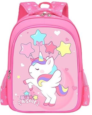 SYGA Kids Backpack, Star Moon Pony Design Suitable for Elementary School Student Waterproof School Bag(Pink, 5 L)